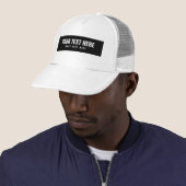 Creëer Uw eigen tekst en kleur Modern Unisex Trucker Pet (In situ)