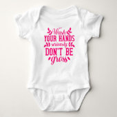 Creëer uw eigen tekst en ontwerp:-) baby romper (Voorkant)