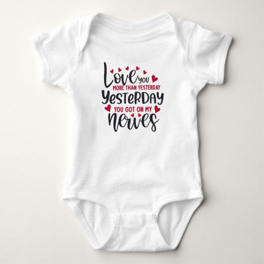 Creëer uw eigen tekst en ontwerp:-) baby romper (Voorkant)