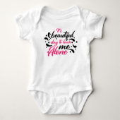Creëer uw eigen tekst en ontwerp:-) baby romper (Voorkant)