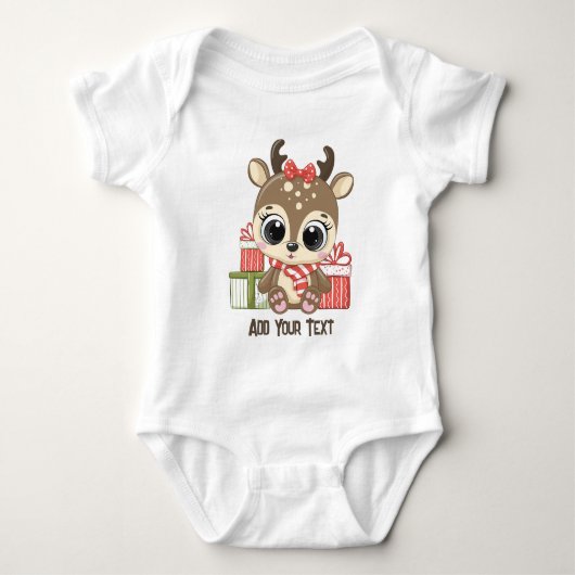 Creëer uw eigen tekst en ontwerp:-) baby romper (Voorkant)