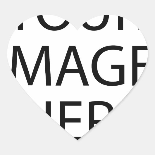 Creëer uw eigen tekst en ontwerp:-) hart sticker (Voorkant)