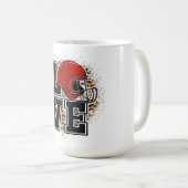 Creëer uw eigen tekst en ontwerp: -) mok koffie (Voorkant rechts)