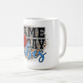 Creëer uw eigen tekst en ontwerp: -) mok koffie (Voorkant rechts)