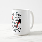 Creëer uw eigen tekst en ontwerp: -) mok koffie (Voorkant rechts)