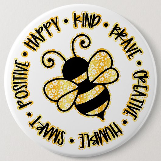 Creëer uw eigen tekst en ontwerp:-) pinback-knop ronde button 6,0 cm (Voorkant)