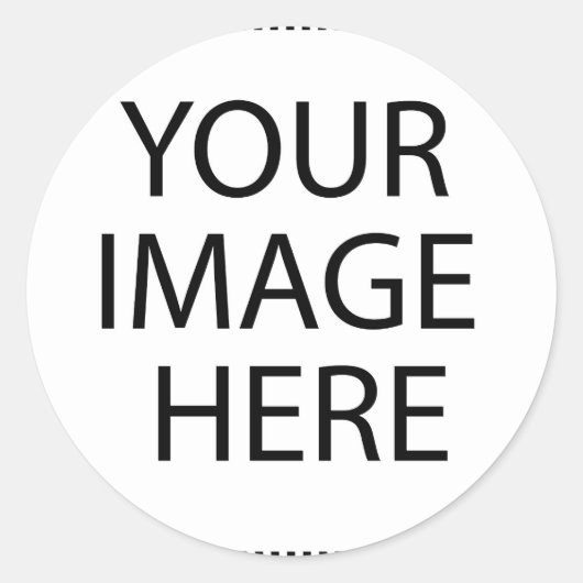 Creëer uw eigen tekst en ontwerp:-) ronde sticker (Voorkant)