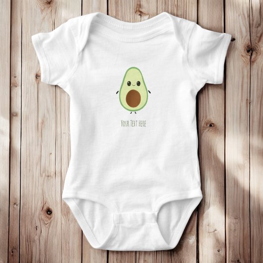 Creëer Uw eigen tekst - grillige kawaii avocado Romper
