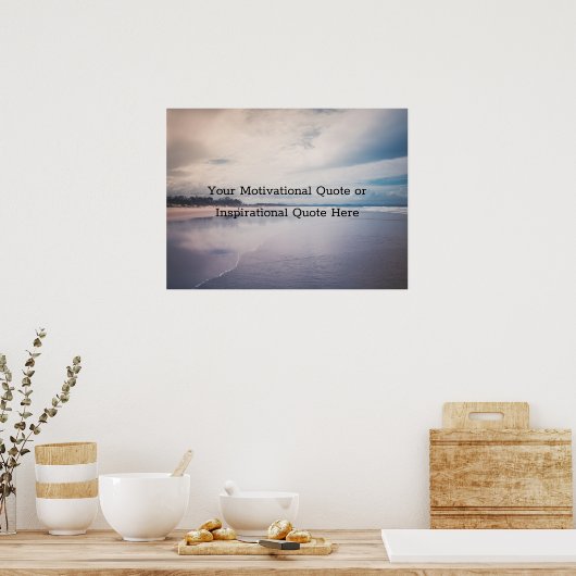 Creëer Uw eigen tekst Inspirerend Motivatie Poster (Keuken)