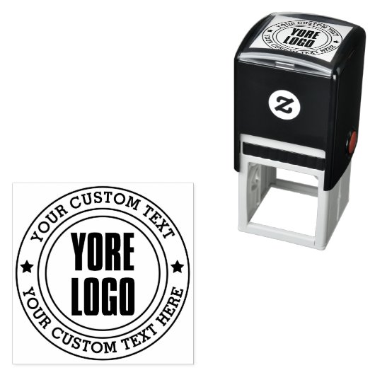 Creëer Uw eigen tekst Logo Zelfinktende Stempel (In situ)