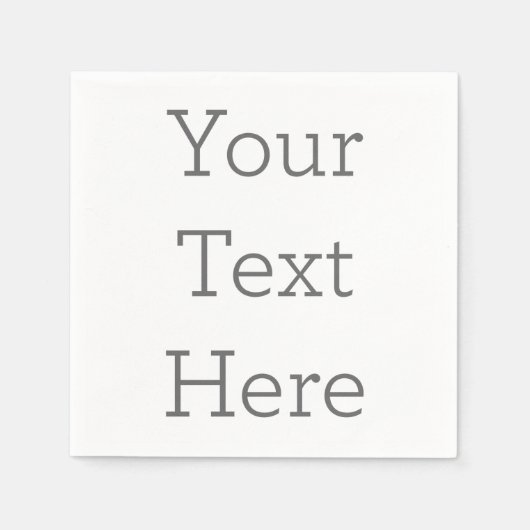 Papieren servetten, Standaard Cocktail Servet (Voorkant)