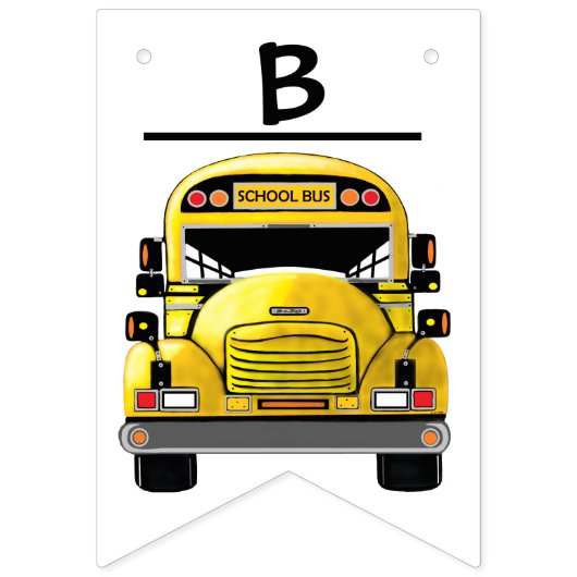 Creëer Uw eigen terug naar schoolbanner Vlaggetjes (Tweede vlag)