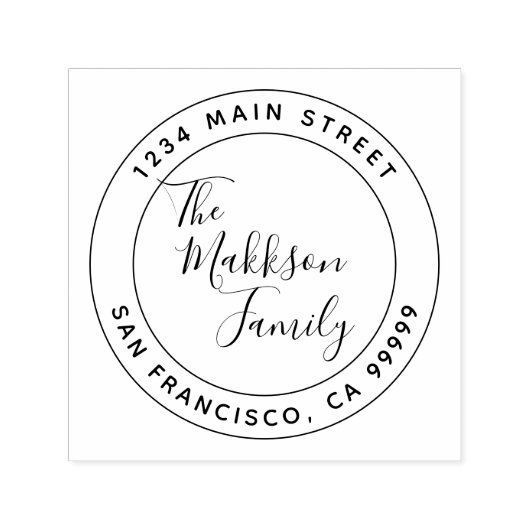 Creëer Uw eigen terugkeeradres Zelfinkend stempel (Design)