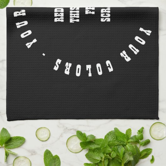 Creëer Uw eigen Theedoek (Gevouwen)