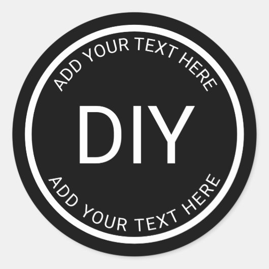 Creëer Uw eigen ticker Ronde Sticker (Voorkant)