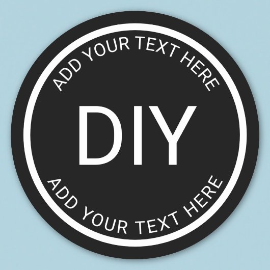 Creëer Uw eigen ticker Ronde Sticker