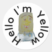 Creëer Uw eigen ticker Ronde Sticker (Voorkant)