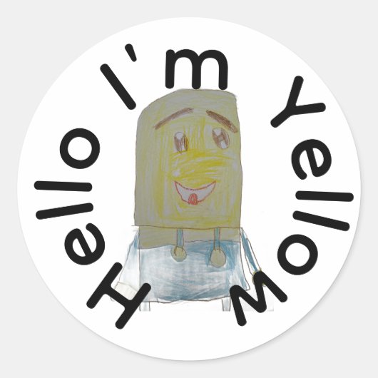 Creëer Uw eigen ticker Ronde Sticker (Voorkant)