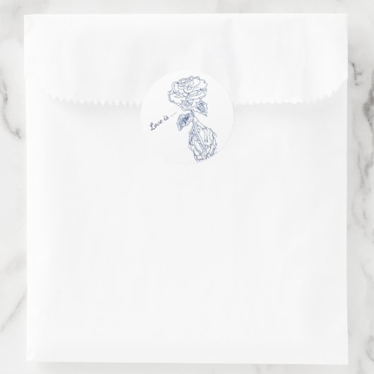 Creëer Uw eigen ticker Ronde Sticker (Tas)