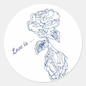 Creëer Uw eigen ticker Ronde Sticker (Voorkant)