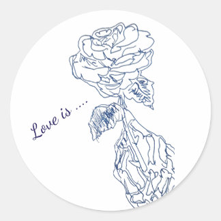 Creëer Uw eigen ticker Ronde Sticker