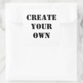 Creëer Uw eigen ticker Vierkante Sticker (Tas)