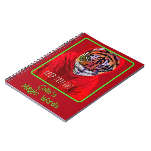 Creëer Uw eigen tijger - Magisch Notitieboek (Linkerzijde)