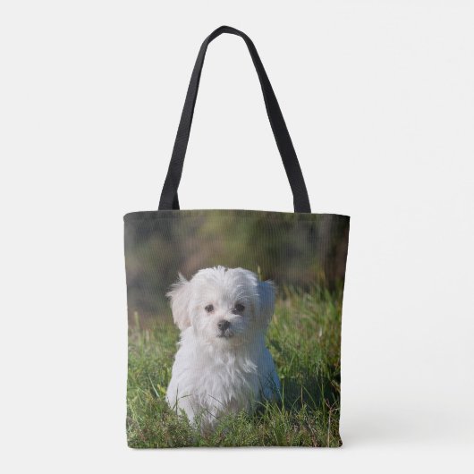 Creëer Uw eigen toevoegen 2 foto's Custom Tote Bag (Achterkant)