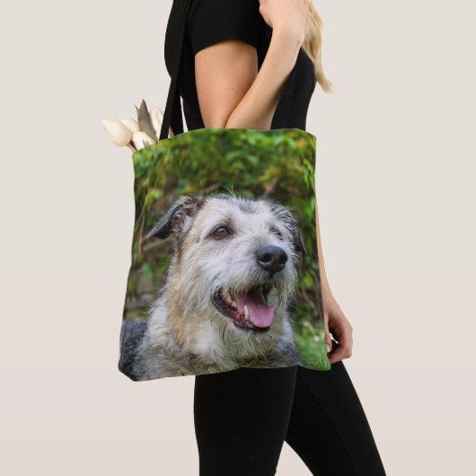 Creëer Uw eigen toevoegen 2 foto's Custom Tote Bag (Dichtbij)