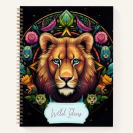 Creëer Uw eigen Totem Animal Lion Mandala Notitieb Notitieboek