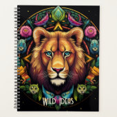 Creëer Uw eigen Totem Dierenleeuw Mandala Planner (Voorkant)