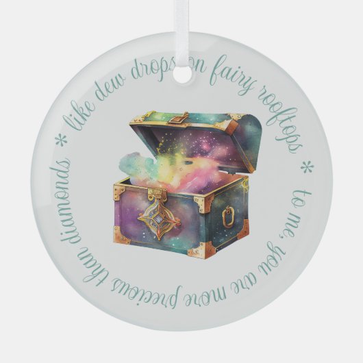 Creëer Uw eigen Treasured Moments Magic Box Glas Ornament (Voorkant)
