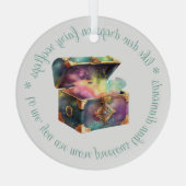Creëer Uw eigen Treasured Moments Magic Box Glas Ornament (Achterkant)