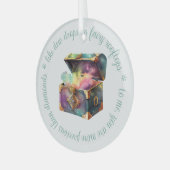 Creëer Uw eigen Treasured Moments Magic Box Glas Ornament (Voorkant links)