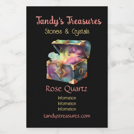 Creëer Uw eigen Treasured Moments Magic Box Wijn Etiket (Enkel label)