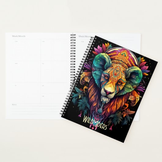 Creëer Uw eigen Tribal Fantasy Wild Cat Planner (Display)