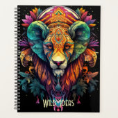 Creëer Uw eigen Tribal Fantasy Wild Cat Planner (Voorkant)