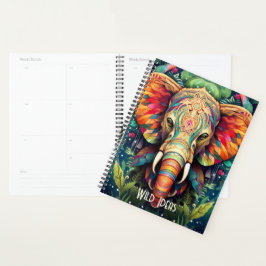 Creëer Uw eigen Tribal Oerwoud Olifant Planner