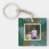 Creëer Uw eigen Tropisch Patroon voor foto's  Sleutelhanger (Voorkant)