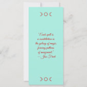 Creëer Uw eigen Tropische Hibiscus Bladwijzer Kaar (Achterkant)