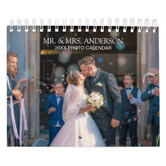 Creëer Uw eigen trouwfoto's 2025 Kalender (Hoes)