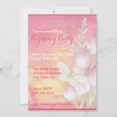 Creëer uw eigen Tulp Butterfly Party uitnodigingen (Voorkant)