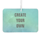 Creëer Uw Eigen Turquoise Waterverf Schilderen Luchtverfrisser (Achterkant)