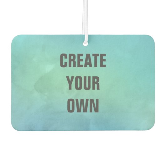 Creëer Uw Eigen Turquoise Waterverf Schilderen Luchtverfrisser (Voorkant)