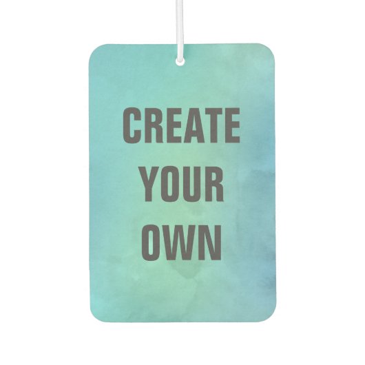 Creëer Uw Eigen Turquoise Waterverf Schilderen Luchtverfrisser (Voorkant)