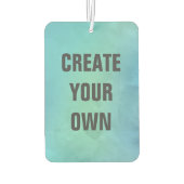 Creëer Uw Eigen Turquoise Waterverf Schilderen Luchtverfrisser (Achterkant)