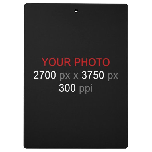 Creëer uw eigen twee foto's op maat klembord (Achterkant)