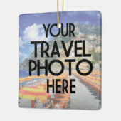 Creëer Uw eigen twee fotovakantie-reis Keramisch Ornament (Links)