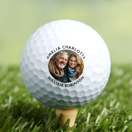 Creëer uw eigen twee namen Foto Golfballen