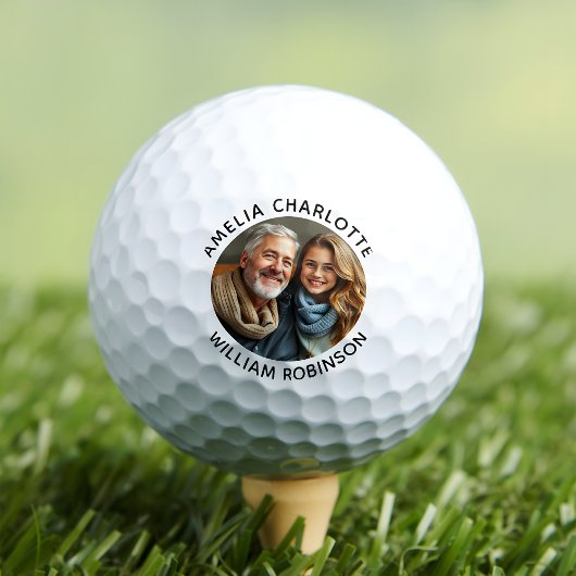 Creëer uw eigen twee namen Foto Golfballen